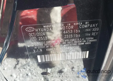 2025 Hyundai Sonata Sel z USA, uszkodzony, nr VIN KMHL64JA5SA452688